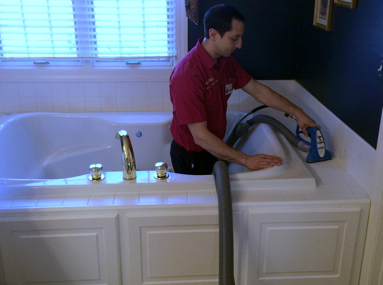 Tub Surround Tile Cleaned by Referral