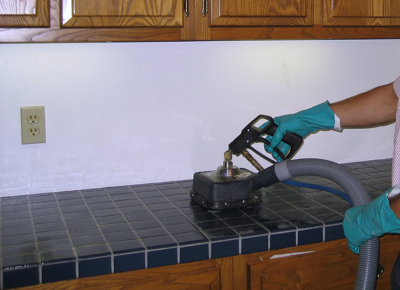 Tiled Counter Cleaned by Referral