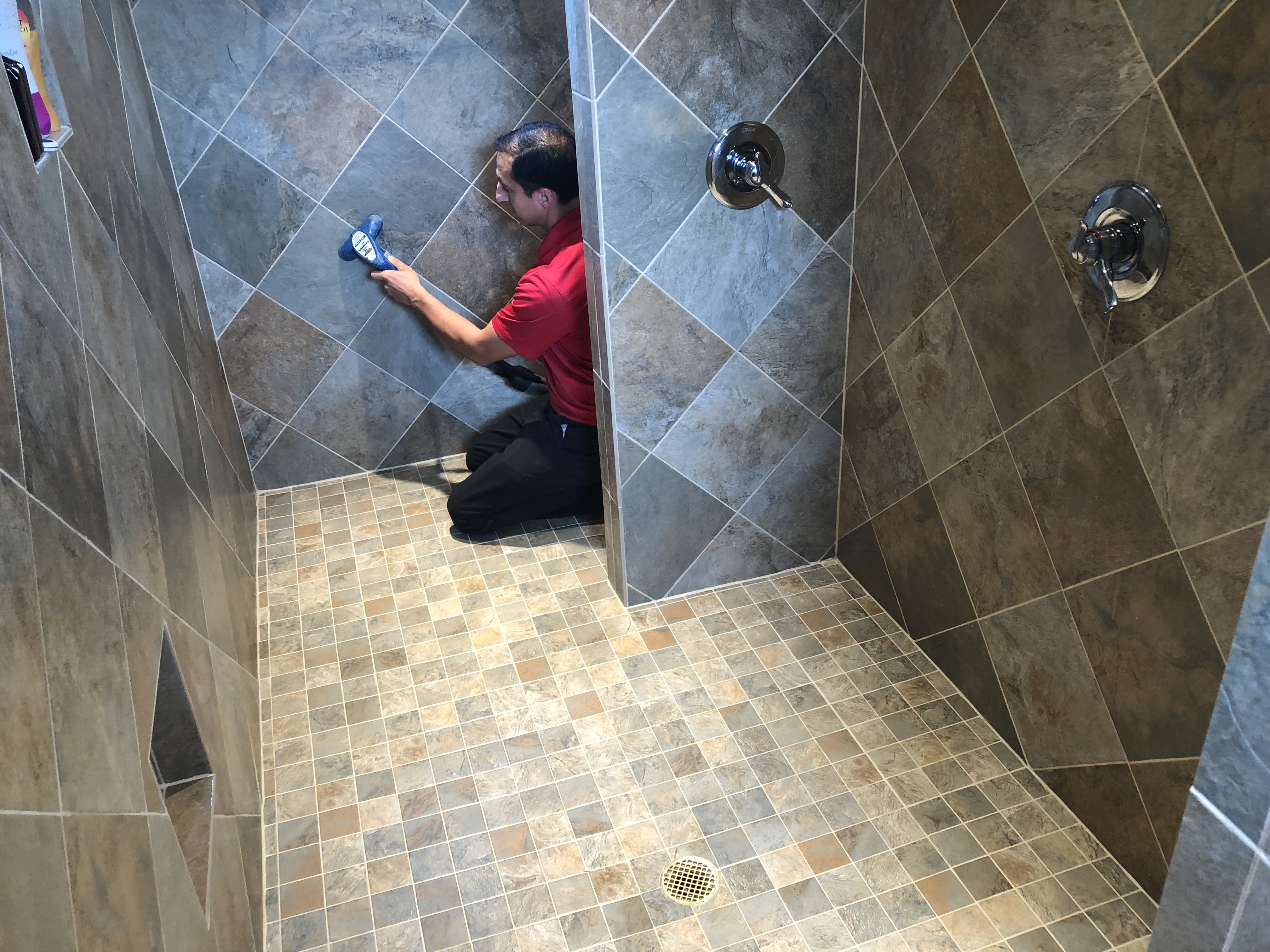 Tiled Shower Cleaned by Referral